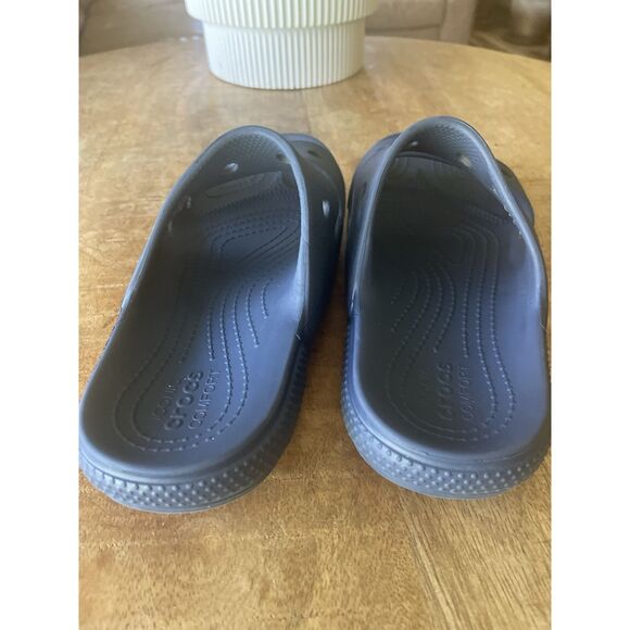 Crocs Classic Slide Sandals Blue Women’s Comfort Slip On Pool Shower Shoes - Picture 3 of 5